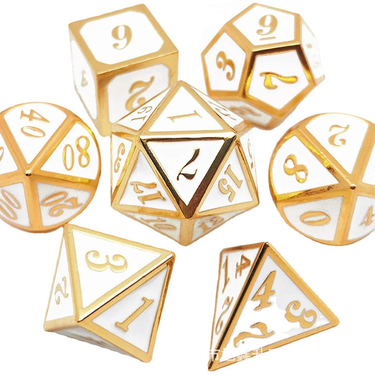 Board Game Dungeons And Dragons - Metal Dice Set for D&D, TRPG,