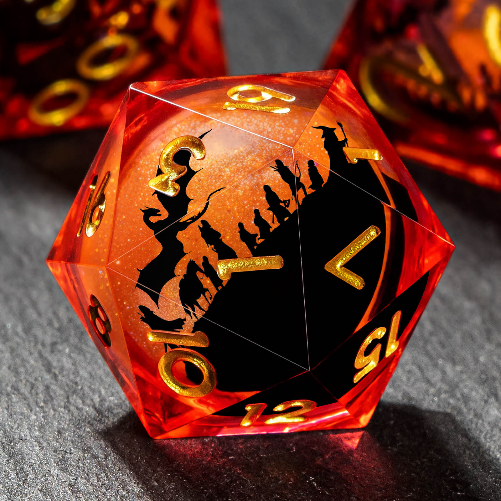 Board Game Dungeons And Dragons - Liquid Core DND Dice Set D&D
