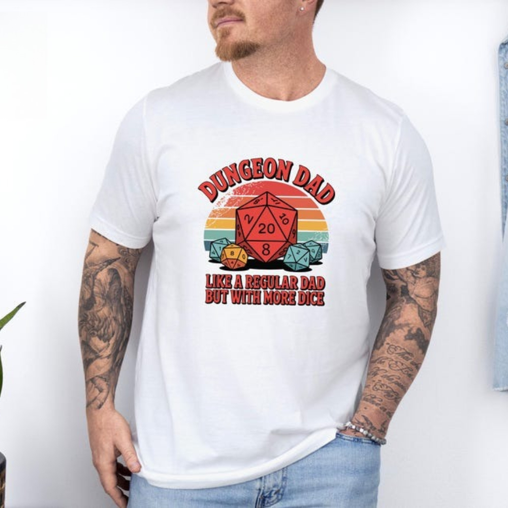 Board Game Dungeons And Dragons - Dungeon Dad Shirt Funny Dungeons and