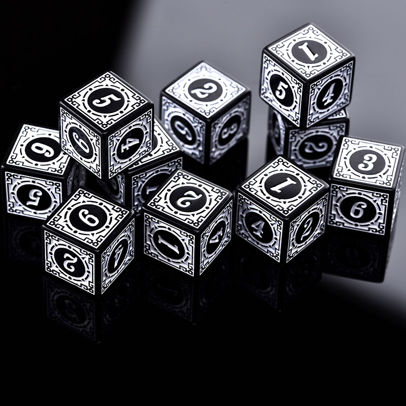 10PCS/Set Acrylic Dice Set D6  - Board Game Dungeons And Dragons ulasan dan harga