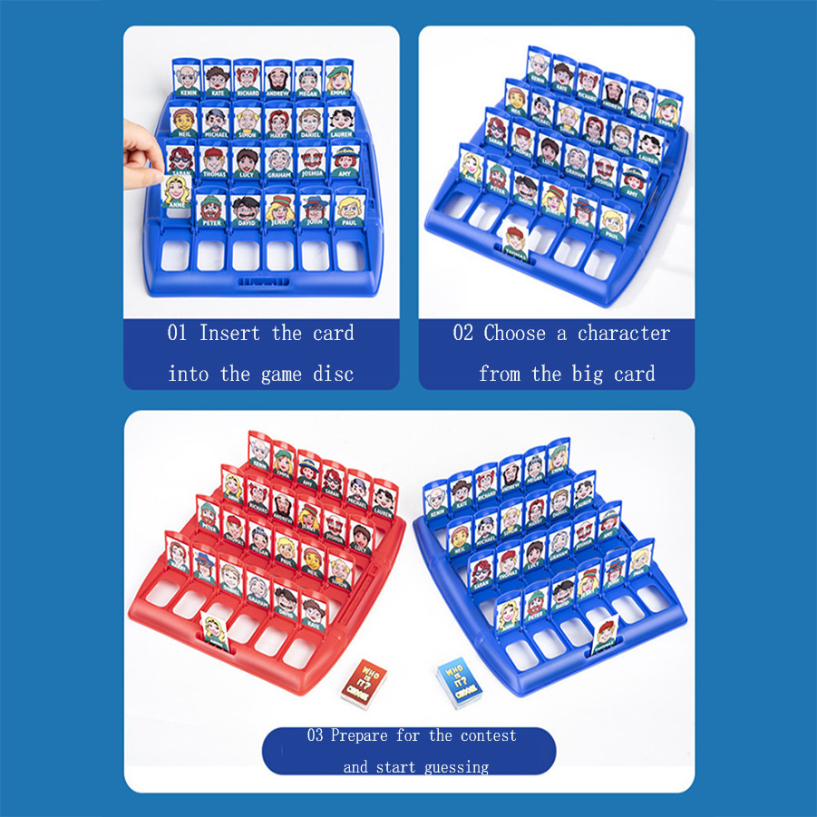 Guess who I am Board Game Pare - Board Game Who Is It ulasan dan harga