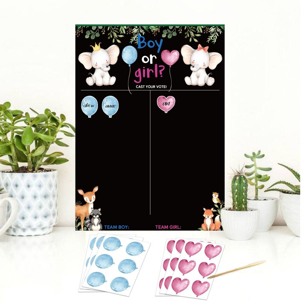 With Stickers Gender Revealed  - Board Game Who Is It ulasan dan harga