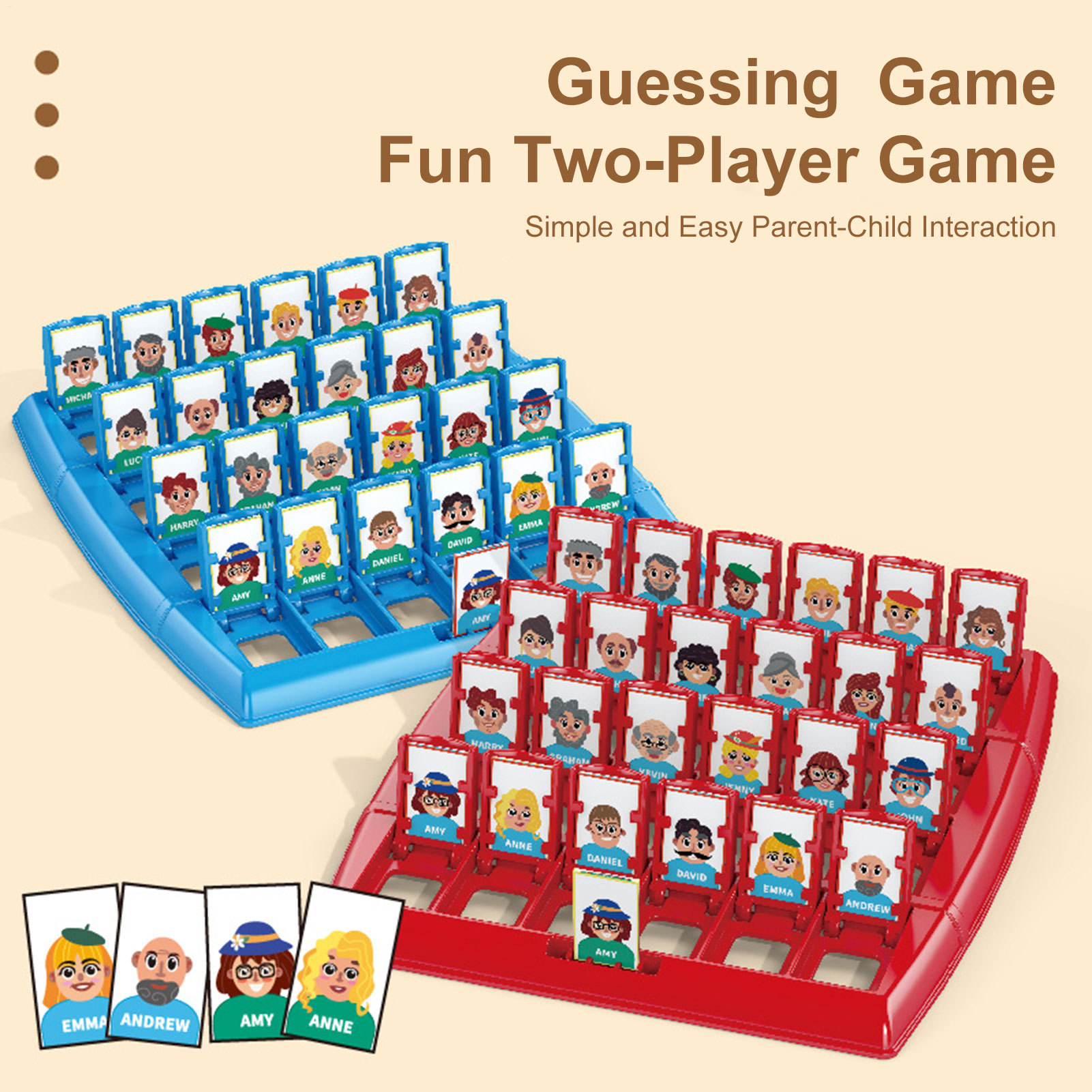 Two-Player Educational Toy Int - Board Game Who Is It ulasan dan harga