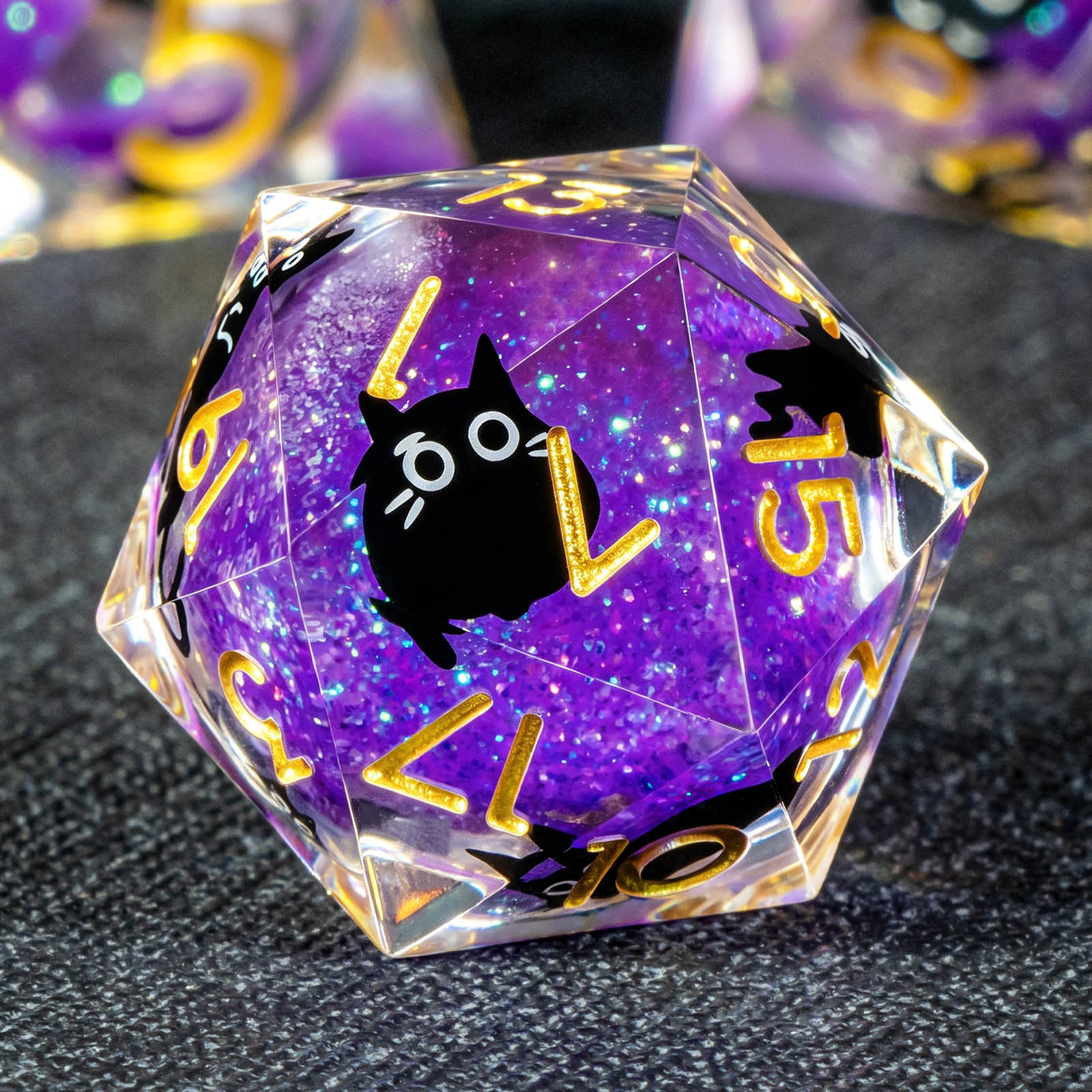Cat Liquid Core DND Dice Set,  - Board Game Dungeons And Dragons ulasan dan harga