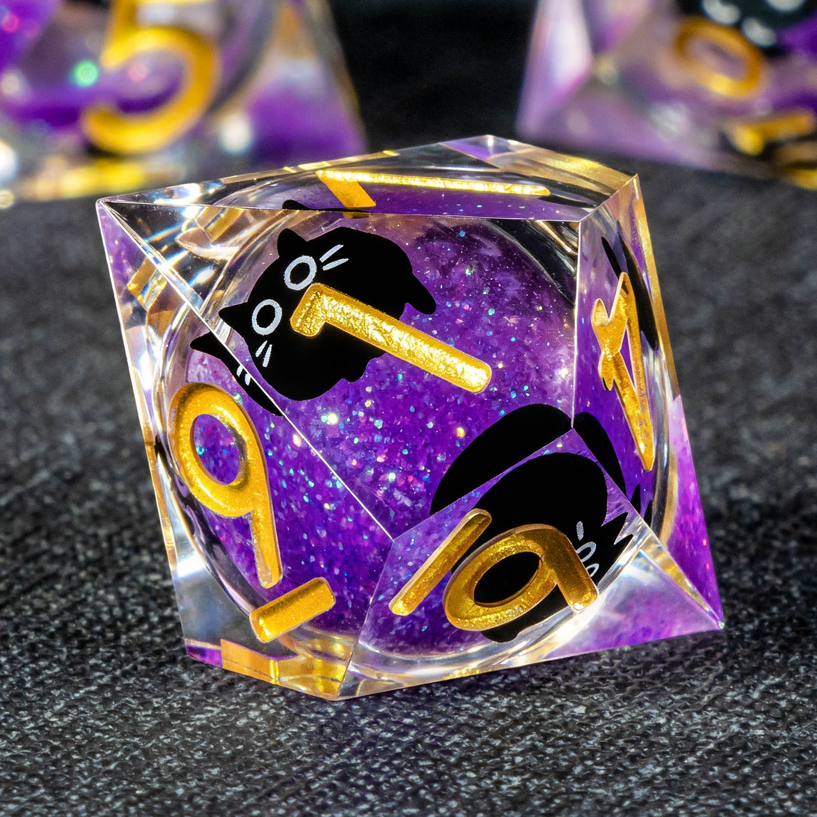 Cat Liquid Core DND Dice Set,  - Board Game Dungeons And Dragons ulasan dan harga