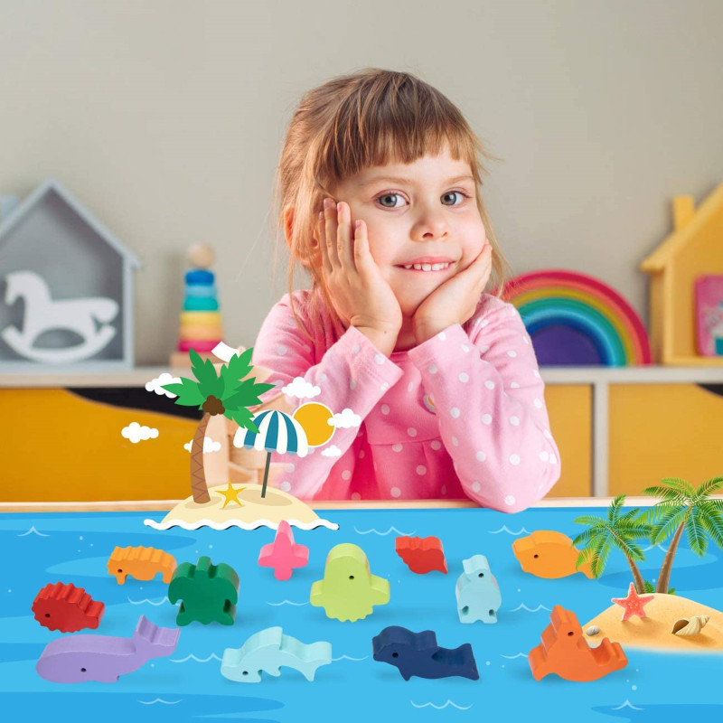 New Children Montessori Wooden - Board Game Nature ulasan dan harga