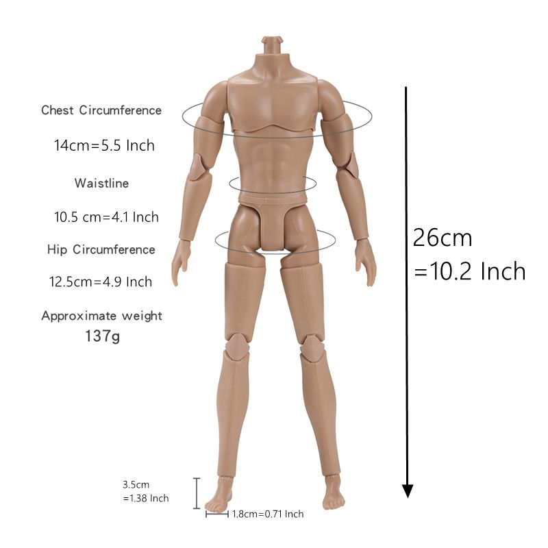 22 Joints Movable Body For Dol - Board Game Who Is It ulasan dan harga