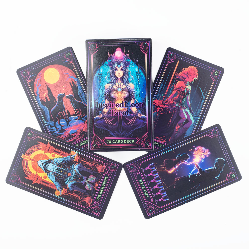 Inspired Neon Tarot Deck 78 Ca - Board Game Of Life ulasan dan harga