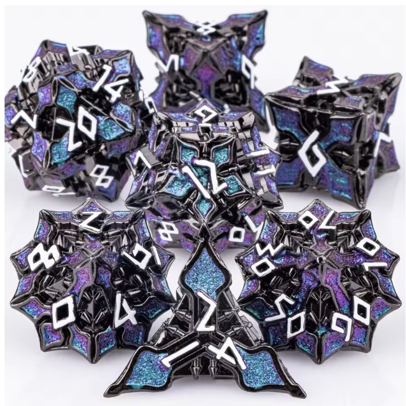 7pcs DND Metal Dice Set MTR Po - Board Game Dungeons And Dragons ulasan dan harga