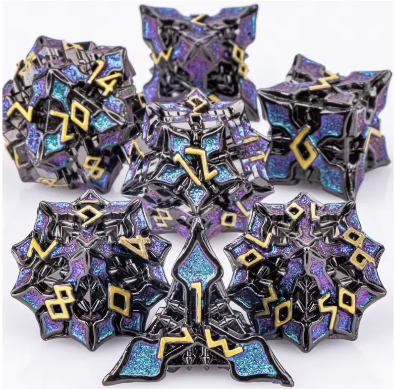 7pcs DND Metal Dice Set MTR Po - Board Game Dungeons And Dragons ulasan dan harga