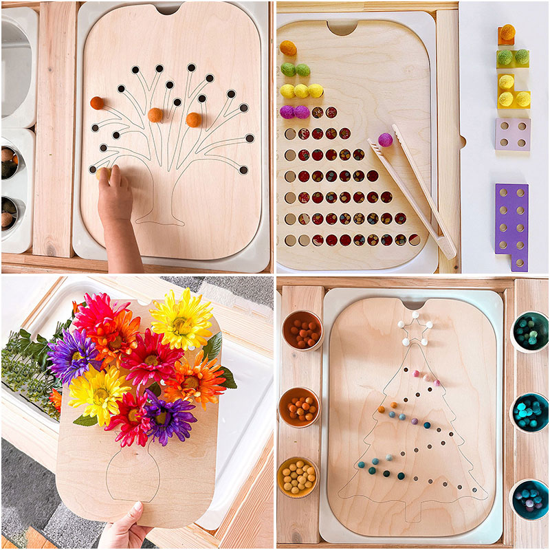 Children Montessori Games Fine - Board Game Nature ulasan dan harga