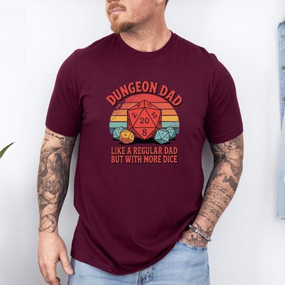 Dungeon Dad Shirt Funny Dungeo - Board Game Dungeons And Dragons ulasan dan harga