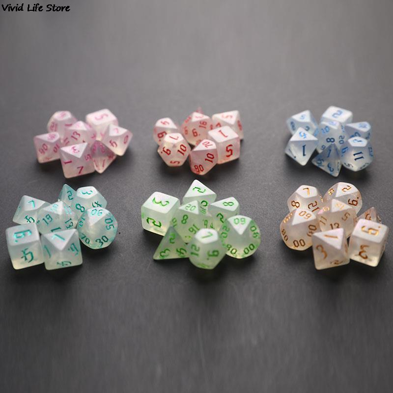 New 7PCS Dual Color Multi Face - Board Game Dungeons And Dragons ulasan dan harga